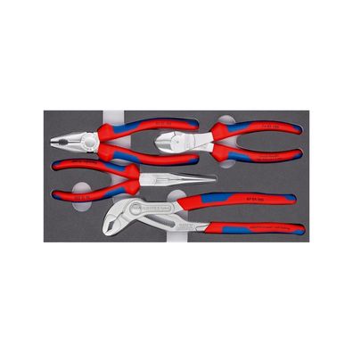 Knipex Zangen-Set in Schaumstoffeinlage 4tlg. Kombizange Cobra 002001V17