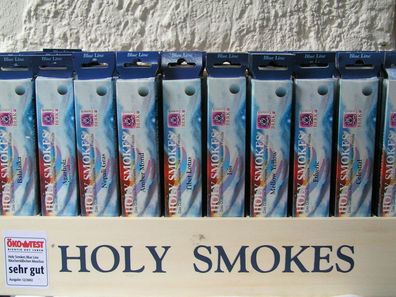 Holy Smokes Blue Line Räucherstäbchen, 27 verschiedene Sorten, 10g