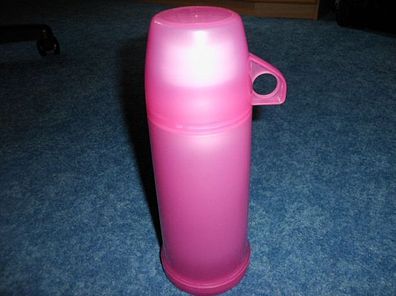 Thermoskanne pink mit Tasse