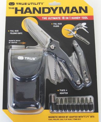 TRUE Utility THE Handyman das Ultimative 18-IN-1 Handy Tool Neu/ Ovp