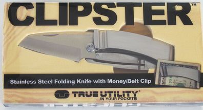 TRUE Utility Clipster Taschenmesser mit Money Clip - Geldclip Neu/ Ovp