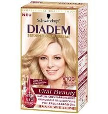 Diadem Seiden Color Creme V100 helles goldblond 142,5 ml (1-er Pack)