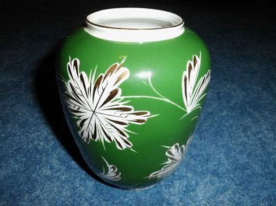 schöne Vase - grün - Spechtsbrunn handgemalt