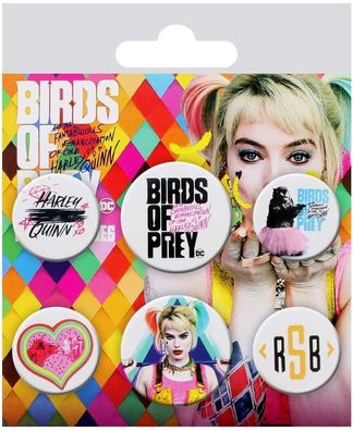 GB Eye Birds of Prey Ansteckbutton-Set, 6 -teilig Badge Pack Buttons NEU
