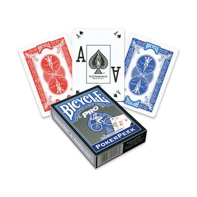Bicycle Pro Poker Peek Edition Kartenspiel Rot
