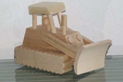Raupe Planierraupe Kettenraupe Baumaschine Maschine Auto Modell Holz
