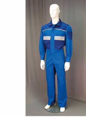 Ganzkörperanzug Overall Jumpsuit Schutzkleidung Blaumann Arbeitsanzug blau