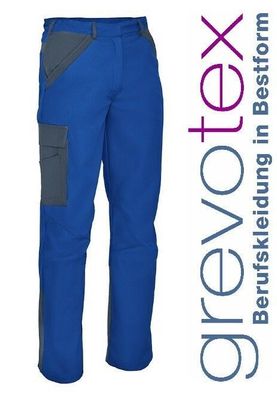 Arbeitshose Bundhose Schutzkleidung Arbeitskleidung Blau Grau Größe 38 - 68