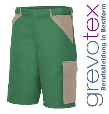 Arbeitshose Kurze Hose Bermuda Shorts Arbeitskleidung Grün Sand Größe 38 - 68