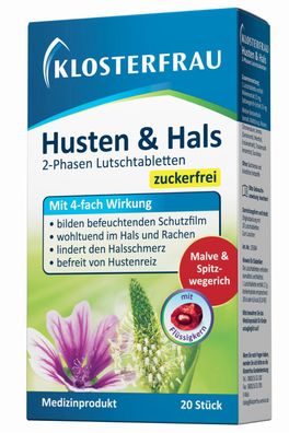 Klosterfrau Husten Hals 20 Lutsch Tabletten Erkältung Beschwerden Halsschmerzen