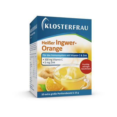 Klosterfrau Broncholind Heißer Ingwer Orange 10 Beutel Immunsystem VitaminC Zink