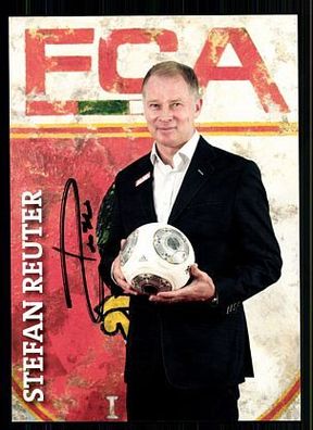 Stefan Reuter FC Augsburg 2013-14 Autogrammkarte + A 57836