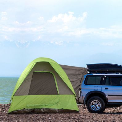 Outsunny® Autozelt Campingzelt Reisezelt Sonnenschutz für 4-5 Personen Glasfaser