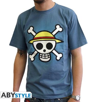 One Piece T-Shirt "Skull with Map" Shirt Fanshirt Schädel Anime Merchandise S-L