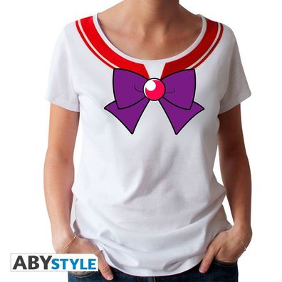 Sailor Moon T-Shirt "Sailor Mars" Shirt Fanshirt Frauen Mädchen weiß S-XXL