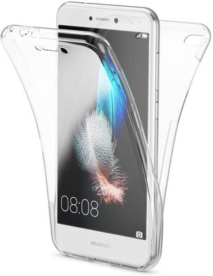 Huawei P8 Lite Full Cover Silikon TPU 360° Transparent Hülle Cover Schutzhülle