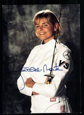 Anja Fichtel-Mauritz Autogrammkarte Original Signiert Fechten + A 58061