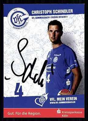 Christoph Schindler VFL Gummersbach 2010-11 Orig. Sign. TOP AK Handball + A 58094