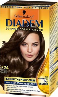 DIADEM Seiden Color-Creme 724 dunkelbraun 142,5 ml Neu/ OVP ( 1-er Pack)