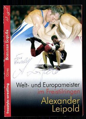 Alexander Leiplod Autogrammkarte Original Signiert Ringen + A 58257