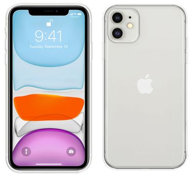Apple iPhone 11 Silikon Handyhülle Transparent Schutzhülle Case Cover Hülle Backcover