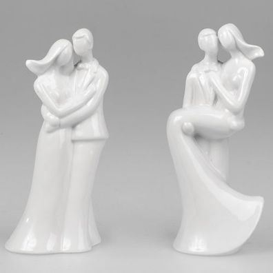 Formano Deko Figur Liebes Paar Hochzeit Porzellan weiss glasiert NEU
