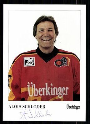 Alois Schloder DEB AK 90er Jahre TOP Original Signiert Eishockey + A 58335
