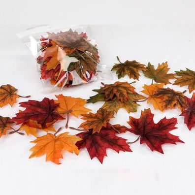 Formano Deko Herbst Blätter Satz a 20 Stück grün rot braun orange gelb