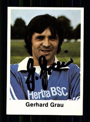 Gerhard Grau Hertha BSC Berlin 1977-78 Bergmann Sammelbild TOP + A 58447