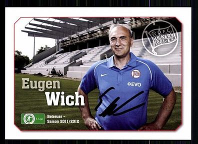 Eugen Wich Kickers Offenbach 2011-12 Autogrammkarte + A 58469