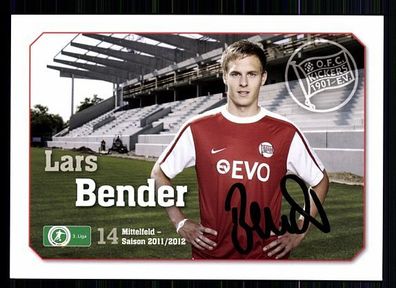 Lars Bender Kickers Offenbach 2011-12 Autogrammkarte + A 58476