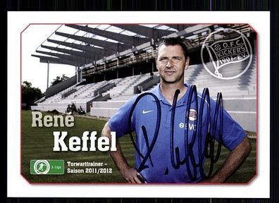Rene Keffel Kickers Offenbach 2011-12 Autogrammkarte + A 58482