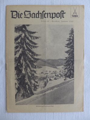 Die Sachsenpost Folge 39 Heimatwerk Gau Sachsen Partei 1942 Martin Mutschmann