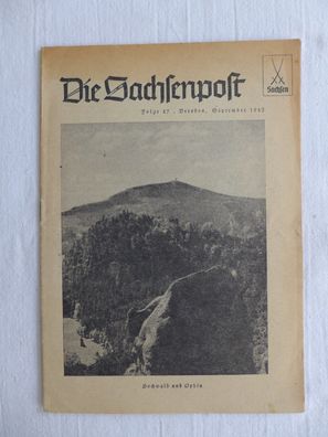 Die Sachsenpost Folge 47 Heimatwerk Gau Sachsen Partei 1942 Martin Mutschmann