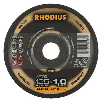 Trennscheibe Rhodius XT70 Stahl / Inox Profi 10Stk, 25Stk, 50Stk, 100Stk