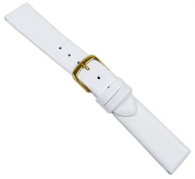 Design I Ersatzband Uhrenarmband Kalbsleder Weiss 20522G
