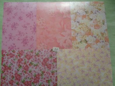 Motivbogen Kartenkarton Papier Blumen & Blüten Ostern Wolken Gras ca Din A4