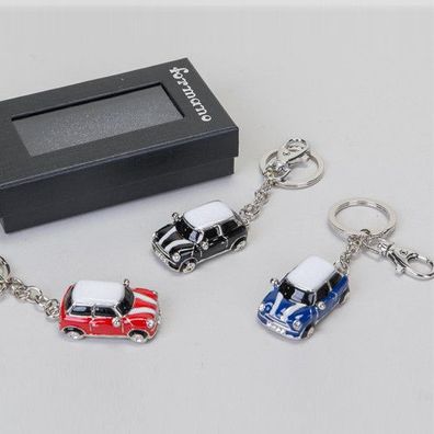 Formano Schlüsselanhänger Auto Mini 6 cm schwarz oder blau oder rot NEU