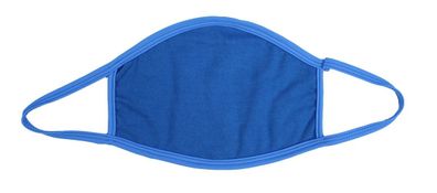 Mund-Nase-Maske Baumwolle blau