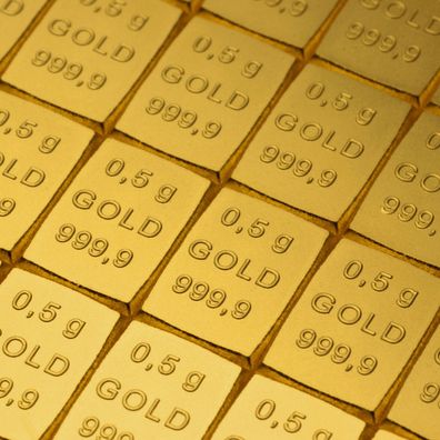 Valcambi Gold Goldbarren 0,5 Gramm CombiBar 999.9 Feingold