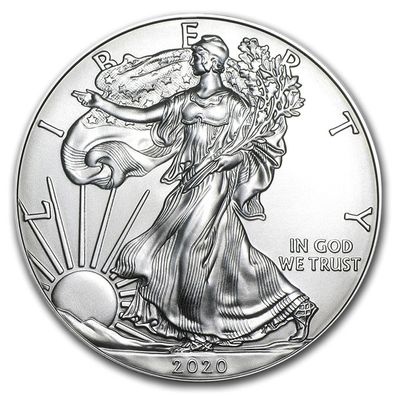 American Silber Silver Eagle 2020 1 oz 999 Feinsilber Silber Münze US Mint