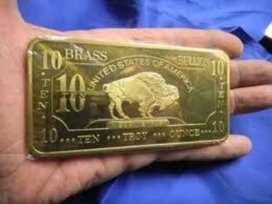 10 oz 999 Messing Brass USA American Buffalo TOP 311,1 Gramm