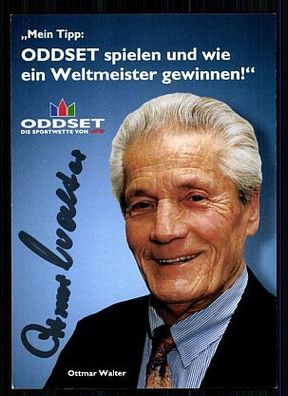 Ottmar Walter ( + ) DFB Weltmeister 1954 Autogrammkarte Original Signiert + A 58651