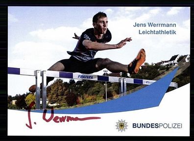 Jens Werrmann Autogrammkarte Original Signiert Leichtathletik + A 58664