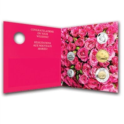 Glückwunschkarte Trauung Heirat Karte Hochzeitskarte 2013 Grußkarte mit Münzen NEU