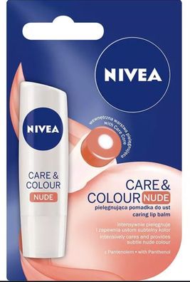 Nivea Care & Color NUDE 2in1 Lippenpflegestift 4,8 g / 5,5 ml