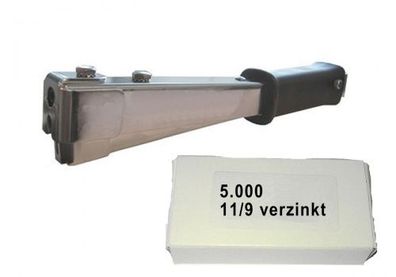 Hammertacker für Klammer Typ 11 | inkl. 50.000 Klammern 11/9 mm