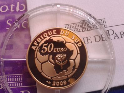 50 euro 2009 PP 1/4 Unze 8,45g 920er Gold FIFA WM 2010 Südafrika - RAR