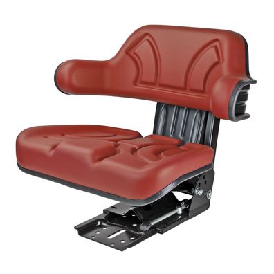 Traktorsitz Schleppersitz mit 5-facher Neigungsverstellung rot mit Armlehne