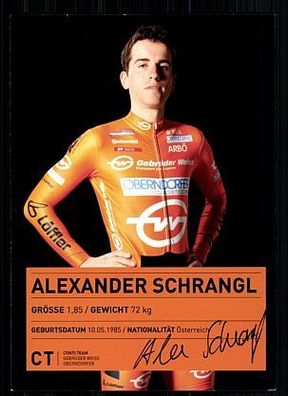 Alexander Schrangl Autogrammkarte Original Signiert Radfahren + A 58863